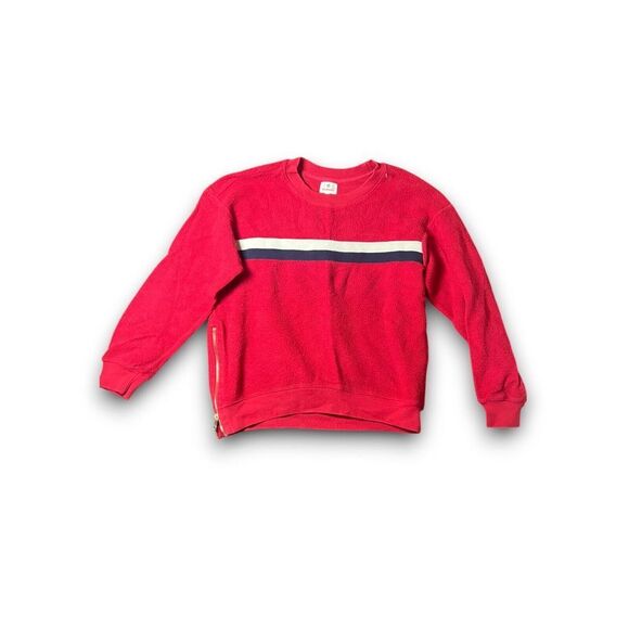 Sundry Anthropologie Pullover Crewneck Sweater Zipper Detail Preppy‎ Casual - Picture 1 of 8